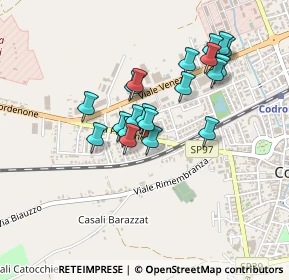 Mappa Via dei Gelsi, 33033 Codroipo UD, Italia (0.354)