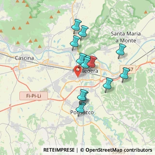 Mappa Via Caduti di Biella, 56025 Pontedera PI, Italia (3.17385)