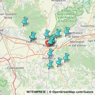 Mappa Via Caduti di Biella, 56025 Pontedera PI, Italia (5.31143)