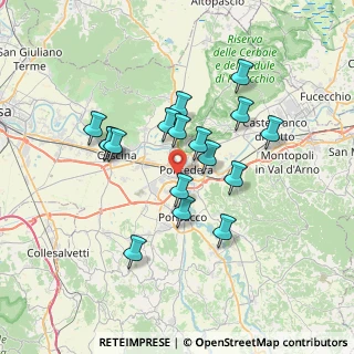 Mappa Via Caduti di Biella, 56025 Pontedera PI, Italia (6.29412)