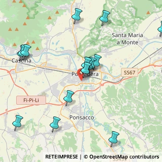 Mappa Via Duccio Galimberti, 56025 Pontedera PI, Italia (4.72188)