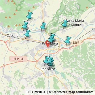 Mappa Via Duccio Galimberti, 56025 Pontedera PI, Italia (3.40692)