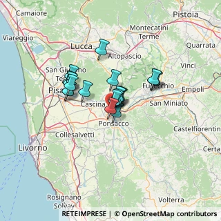 Mappa Via E. Mattei, 56025 Pontedera PI, Italia (9.722)