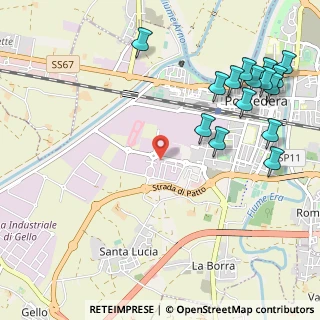 Mappa Via E. Mattei, 56025 Pontedera PI, Italia (1.40667)