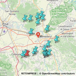 Mappa Via di Curigliana, 56025 Pontedera PI, Italia (8.378)