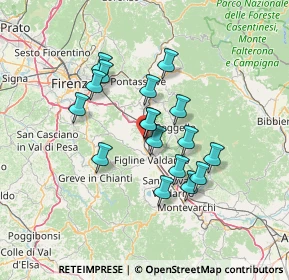 Mappa Viale G. Marconi, 50064 Figline e Incisa Valdarno FI, Italia (11.36588)