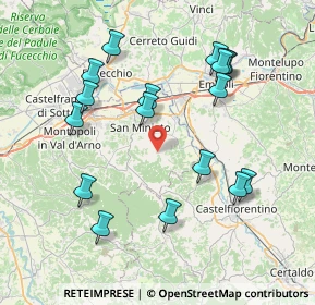 Mappa Via Cafaggio, 56028 San Miniato PI, Italia (8.39824)