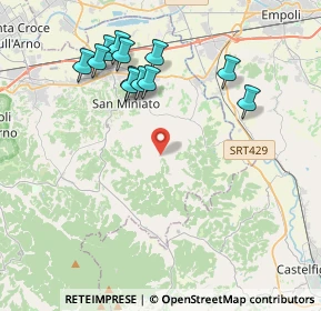 Mappa Via Cafaggio, 56028 San Miniato PI, Italia (4.19583)