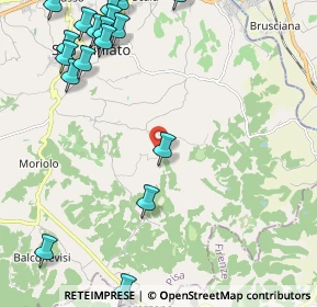 Mappa Via Cafaggio, 56028 San Miniato PI, Italia (3.09278)