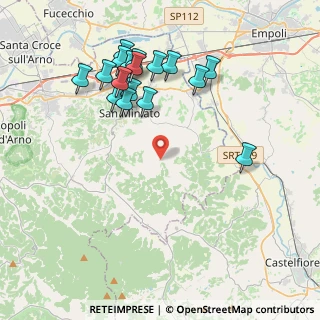 Mappa Via Cafaggio, 56028 San Miniato PI, Italia (4.34824)