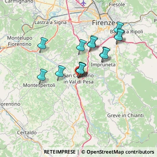 Mappa Viale Tommaso Corsini, 50026 San Casciano In Val di Pesa FI, Italia (6.49643)