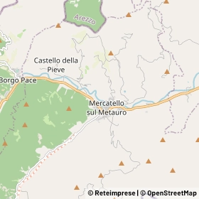 Mappa Mercatello sul Metauro