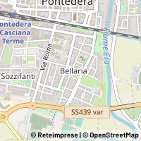 Mapa Pontedera