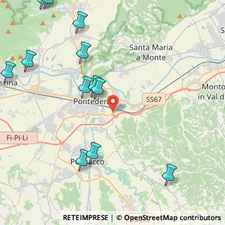Mappa Variante del Tiro a Segno Nazionale, 56025 Pontedera PI, Italia (5.86917)