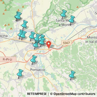 Mappa Variante del Tiro a Segno Nazionale, 56025 Pontedera PI, Italia (4.95667)