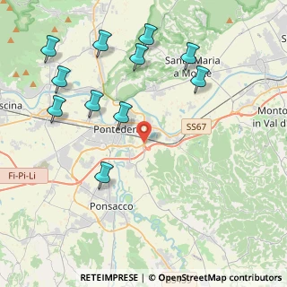 Mappa Variante del Tiro a Segno Nazionale, 56025 Pontedera PI, Italia (4.97091)