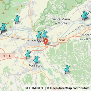 Mappa Variante del Tiro a Segno Nazionale, 56025 Pontedera PI, Italia (6.36727)