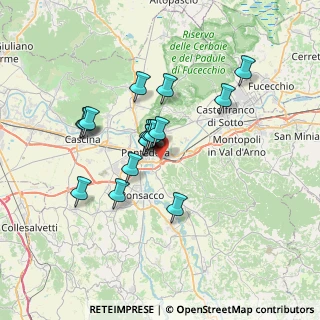 Mappa Variante del Tiro a Segno Nazionale, 56025 Pontedera PI, Italia (5.92235)