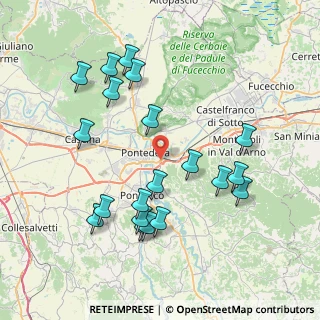Mappa Variante del Tiro a Segno Nazionale, 56025 Pontedera PI, Italia (8.4405)