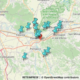Mappa Variante del Tiro a Segno Nazionale, 56025 Pontedera PI, Italia (6.37438)