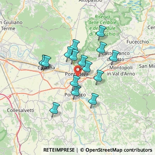 Mappa Via Italo Geloni, 56025 Pontedera PI, Italia (6.085)