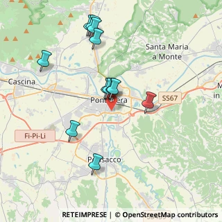 Mappa Via Italo Geloni, 56025 Pontedera PI, Italia (3.80667)