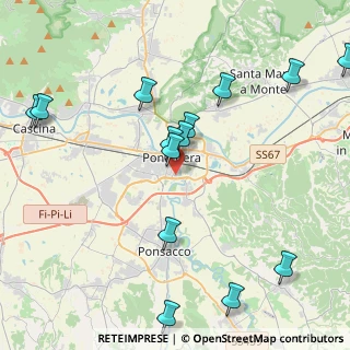 Mappa Via Italo Geloni, 56025 Pontedera PI, Italia (5.05786)