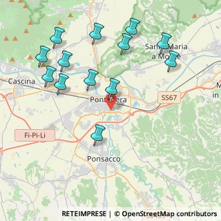 Mappa Via Italo Geloni, 56025 Pontedera PI, Italia (4.75769)
