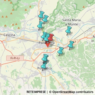 Mappa Via Italo Geloni, 56025 Pontedera PI, Italia (2.99385)