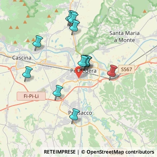 Mappa Via Profeti, 56025 Pontedera PI, Italia (3.89692)