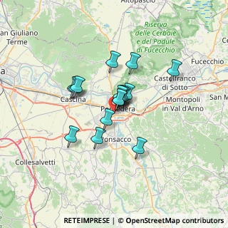 Mappa Via Profeti, 56025 Pontedera PI, Italia (4.75813)