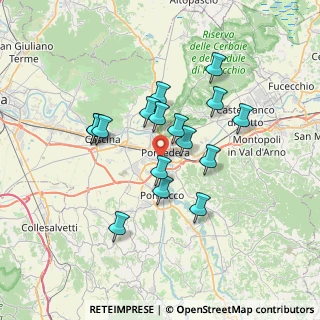 Mappa Via Profeti, 56025 Pontedera PI, Italia (6.09563)