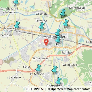 Mappa Via Luciano Lama, 56025 Pontedera PI, Italia (2.74091)