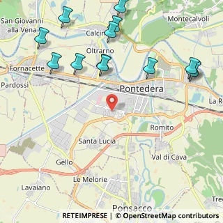 Mappa Via Luciano Lama, 56025 Pontedera PI, Italia (2.80846)