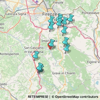 Mappa Via Chiantigiana per Ferrone, 50022 Greve in Chianti FI, Italia (7.65533)