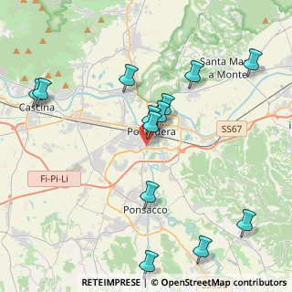 Mappa Via Giuseppe di Vittorio, 56025 Pontedera PI, Italia (4.69462)