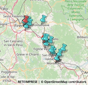 Mappa Località Piani della Rugginosa Zona Industriale, 50066 Reggello FI, Italia (13.684)