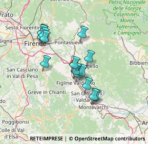 Mappa Località Piani della Rugginosa Zona Industriale, 50066 Reggello FI, Italia (12.196)