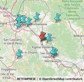 Mappa Località Piani della Rugginosa Zona Industriale, 50066 Reggello FI, Italia (14.74154)