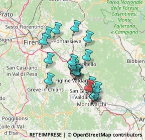 Mappa Località Piani della Rugginosa Zona Industriale, 50066 Reggello FI, Italia (10.9315)