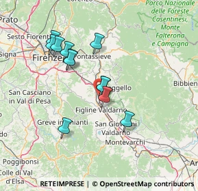 Mappa Località Piani della Rugginosa Zona Industriale, 50066 Reggello FI, Italia (12.8975)