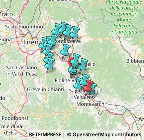 Mappa Località Piani della Rugginosa Zona Industriale, 50066 Reggello FI, Italia (10.686)