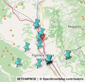 Mappa Località Piani della Rugginosa Zona Industriale, 50066 Reggello FI, Italia (3.94067)