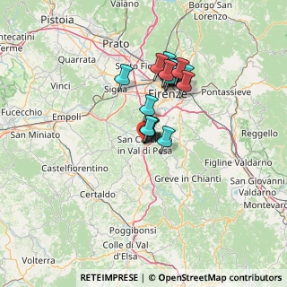 Mappa Giardini Santa Chiara D' Assisi, 50026 San Casciano in Val di Pesa FI, Italia (10.77)