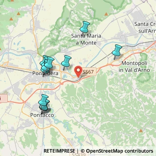Mappa Via Caprera, 56025 Pontedera PI, Italia (4.46833)
