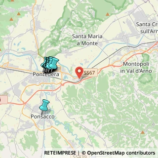 Mappa Via Caprera, 56025 Pontedera PI, Italia (3.81118)