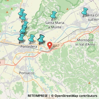 Mappa Via Caprera, 56025 Pontedera PI, Italia (5.03308)