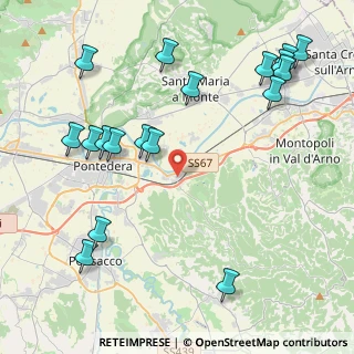 Mappa Via Caprera, 56025 Pontedera PI, Italia (5.35444)