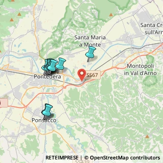 Mappa Via Caprera, 56025 Pontedera PI, Italia (4.03615)