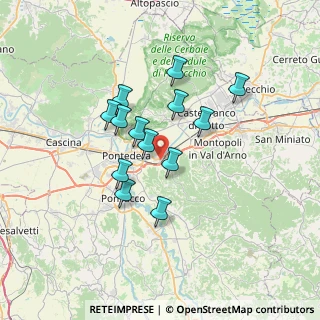 Mappa Via Caprera, 56025 Pontedera PI, Italia (5.74538)